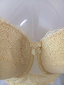 Yellow Lace Bra