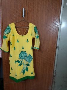 Yellow Floral Kurta