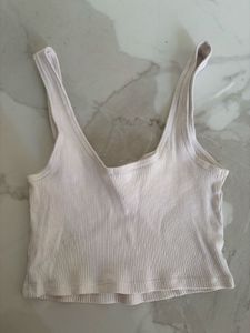 Ribbed V-Neck Tank Top
