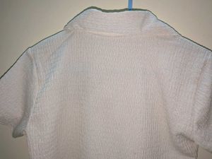 Pale/Butter Yellow Button-Down Top/Shirt