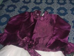 Girls&#39; Party Dress with Bolero