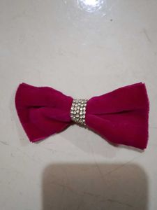 Cute Pink Bow Hair Accessory