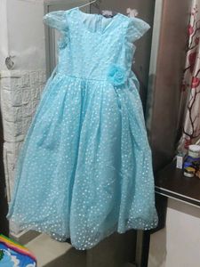 Cute Blue Polka Dot Dress