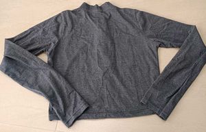 Gray Long Sleeve Top, M Size