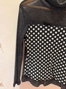 Beautiful Turtleneck Mesh Top