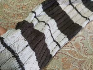 Striped Knit Pullover Sweater