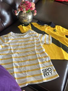 Kids' Yellow Striped Shirt Bundle