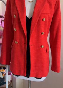 Red Tweed Blazer