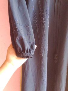 Elegant Black Embellished Abaya