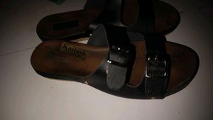 Black Footwear Buckle Sandals