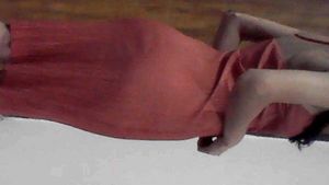 Coral Western Dress