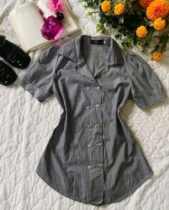 Striped Button-Up Top