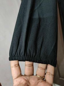 Elegant Black Pleated Dress