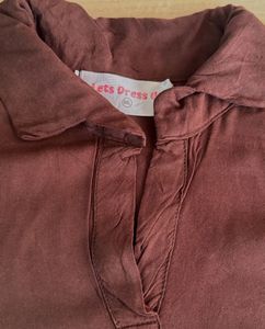 Brown Ethnic Style Kaftan