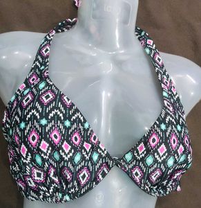 Patterned Bikini Top 🖤