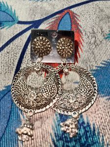 Silver Jhumka Earrings