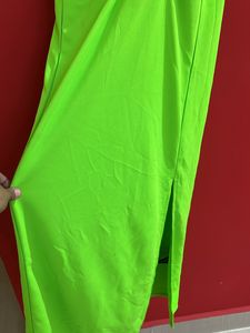 Green Color Cris Cross Dress From H&amp;M