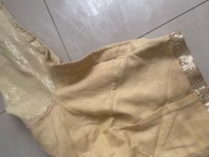 Golden Sequin Party Blouse