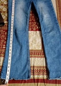 Flared Blue Leg Jeans - Size 26