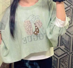 Cute Graphic Print Top