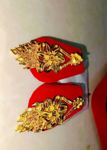 1 gram Elegant Gold Floral Drop Earrings