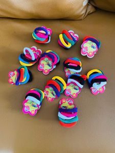 12 Bundles Of Colourful Rubber Bands