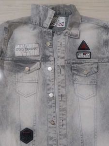 Stylish Gray Denim Jacket