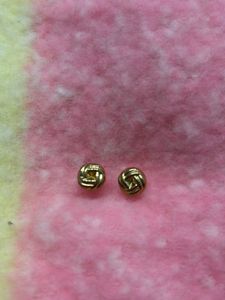 Two Pairs Of Gold Earrings