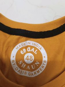 MUSTARD YELLOW TSHIRT