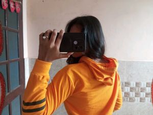 Yellow Cropped Hoodie