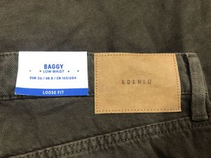 H&amp;M Brown Baggy Denim Jeans