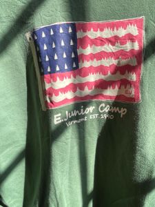 Olive Green American Flag Sweatshirt