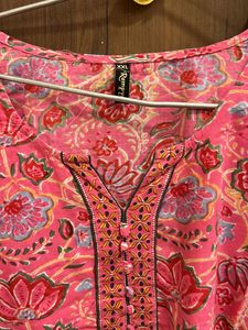 Pink And White Kurta Sets