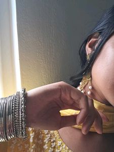 Yellow Embroidered Kurti Set🌻🌿