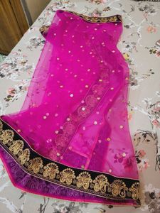 Pink Festive Duppata