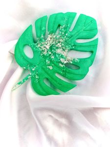 Handmade Resin Leaf Design Coaster