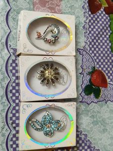 Set of 3 Vintage Brooches new premium quality