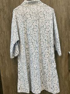 Blue Lace Cheongsam Dress