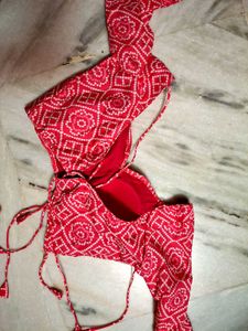 Deep Pink Bandhani Blouse
