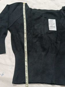 Black Knit Top