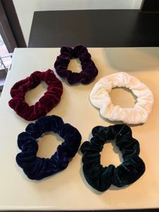 Set Of 5 Velvet Scrunchies