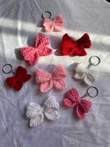 Crochet Bow Keychain