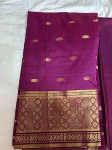 Purple banarasi Dress Material