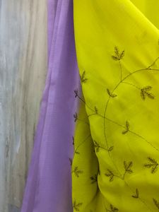 Double Colour Saree