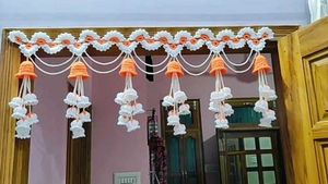 handmade crochet flower toran