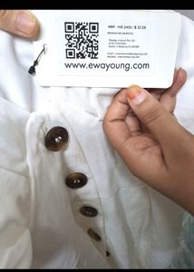 White Romper From Ewa Young New With Tag