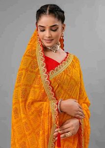 Chhath Special New Bandhani Saree
