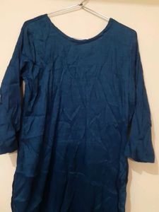Teal Embellished Kurta