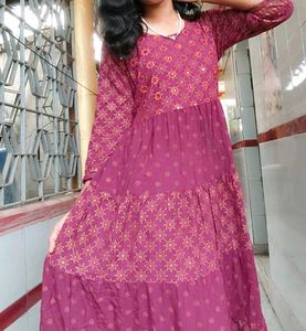 Elegant Floral Print Dress
