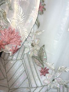 3pc pakistani Elegant Embroidered suit patch on pa